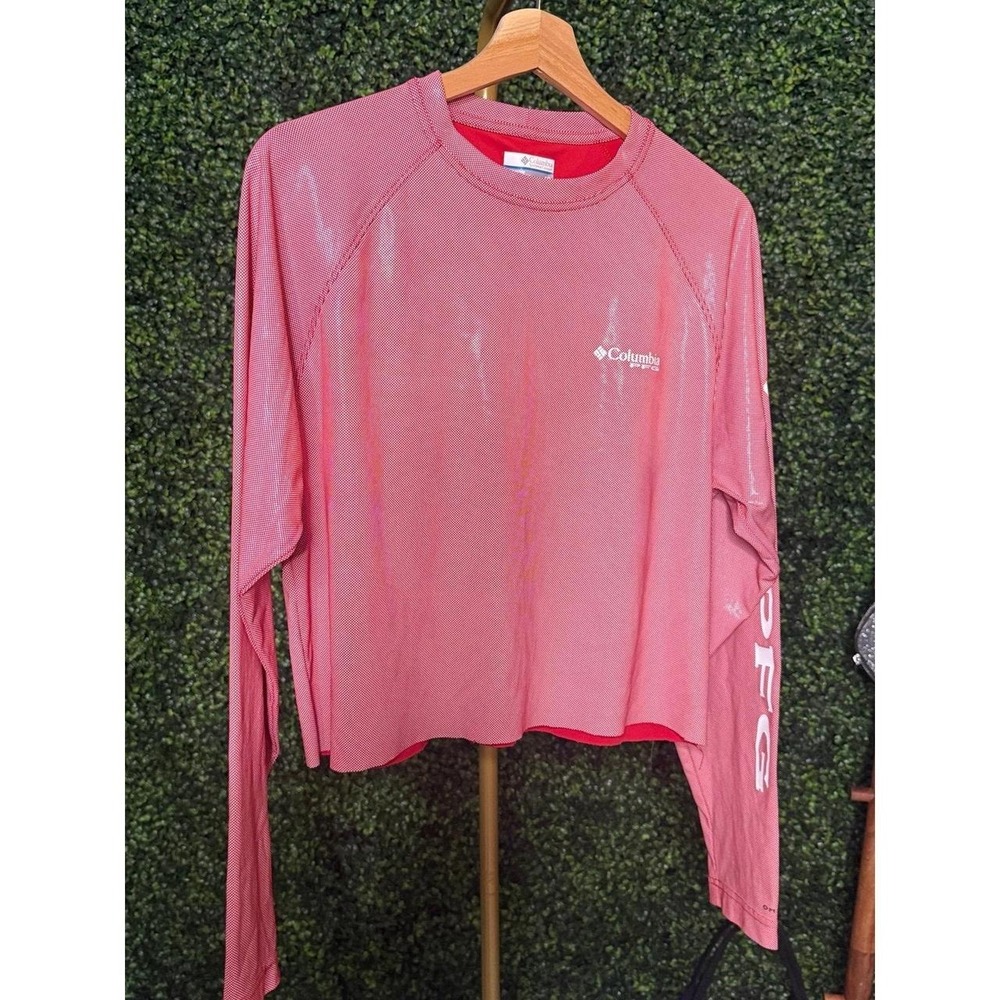 Columbia, PFG Performance Fishing Shirt, Red, Small,‎ Excellent, MSRP $50